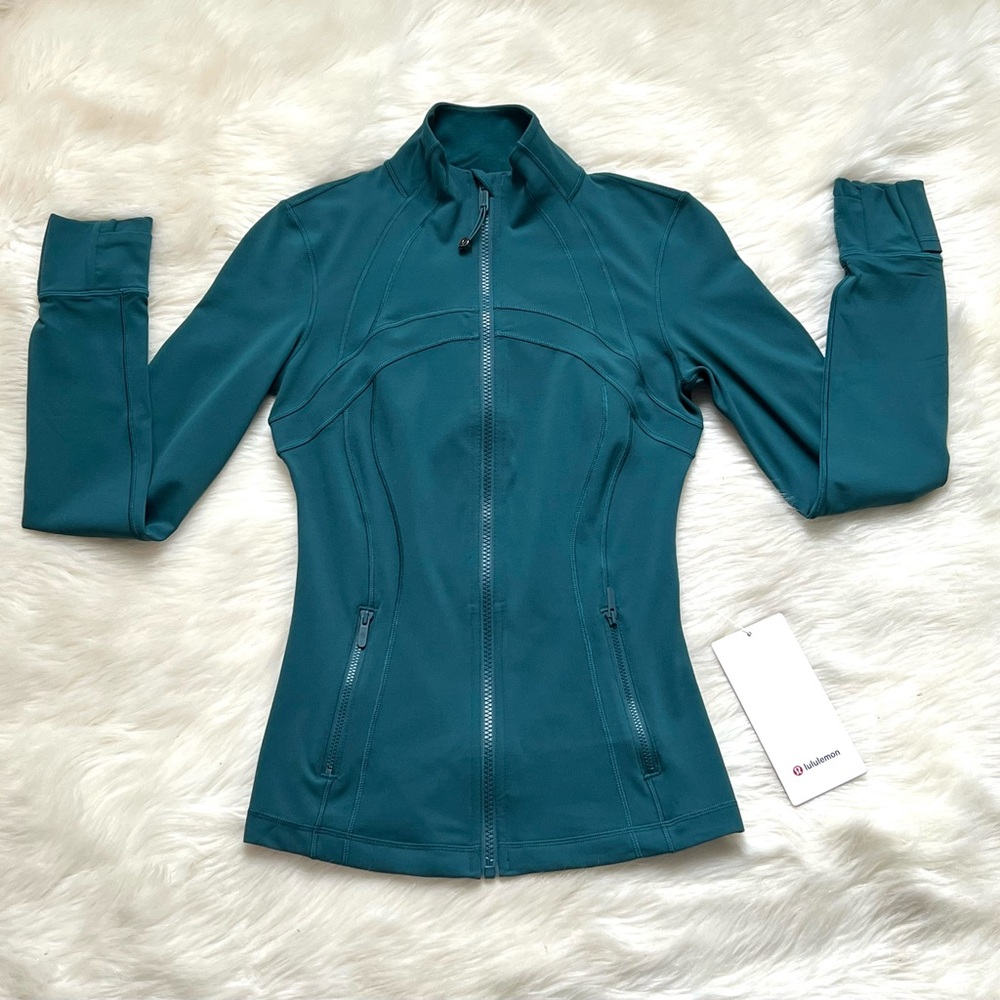 🆕Lululemon🍋 Define Jacket Nulu Colour Storm Teal Sz 4 - Picture 2 of 11